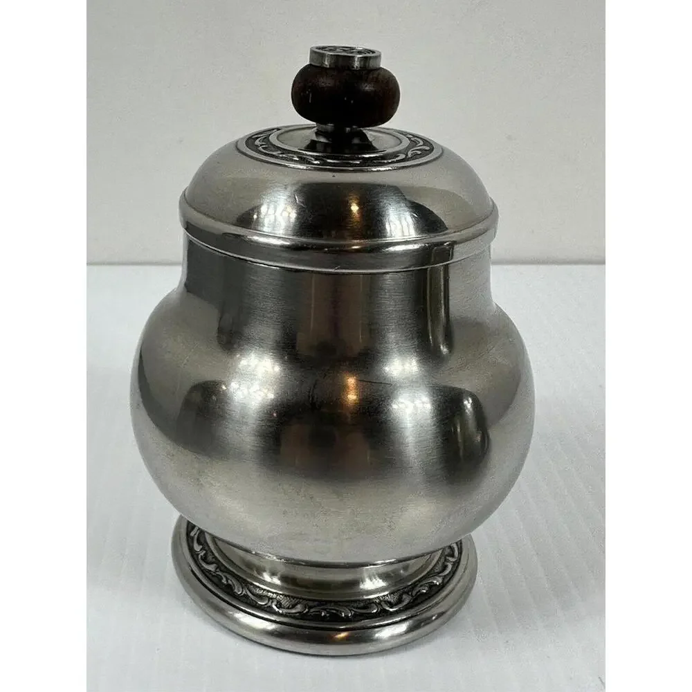 Oneida‎ Custom 18/8 Stainless Steel Cream Sugar Set with Tray With Black Inlay